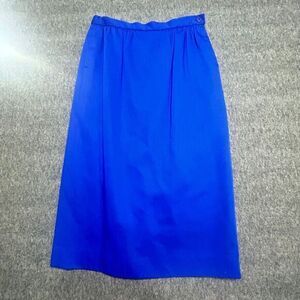 Vtg Pendleton Classic Blue‎ Midi Pencil Skirt Size 8